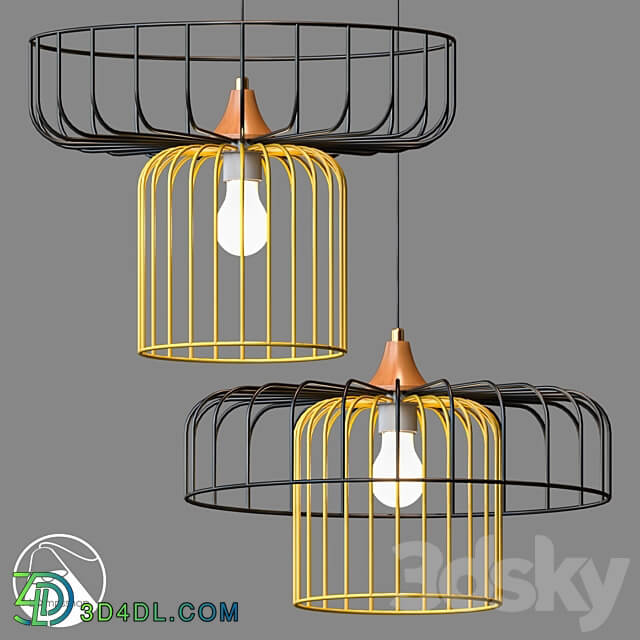 LampsShop.com L1557 Chandelier Twiges Pendant light 3D Models