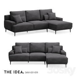 OM THE IDEA corner modular sofa SAVI 031 019 3D Models 