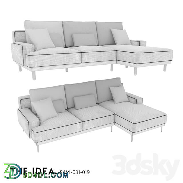 OM THE IDEA corner modular sofa SAVI 031 019 3D Models