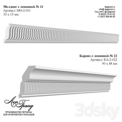 lepgrand.ru Molding 11 and cornice 22 with stucco 3D Models 