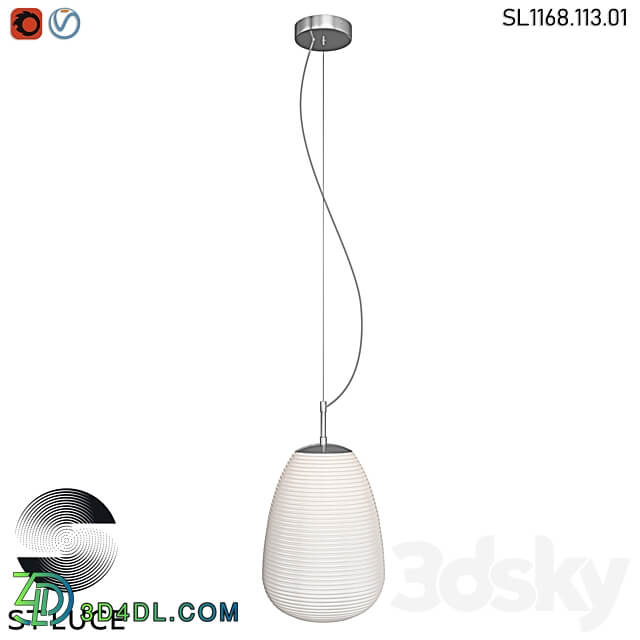 SL1168.113.01 Hanger ST Luce Chrome White OM Pendant light 3D Models