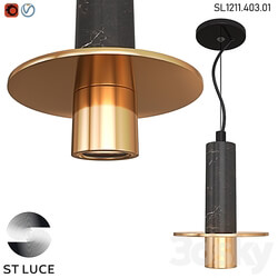 SL1211.403.01 ST Luce Pendant Gold Black OM Pendant light 3D Models 