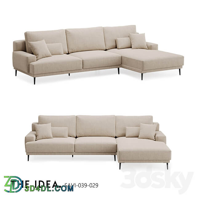 OM THE IDEA corner modular sofa SAVI 039 029 3D Models