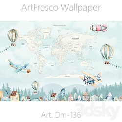 ArtFresco Wallpaper Designer seamless wallpaper Art. Dm 136OM 3D Models 
