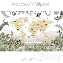ArtFresco Wallpaper Designer seamless wallpaper Art. Dm 137OM 3D Models 