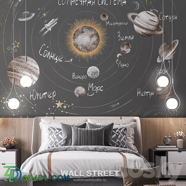 Designer wallpapers COSMOS pack 2 3D Models