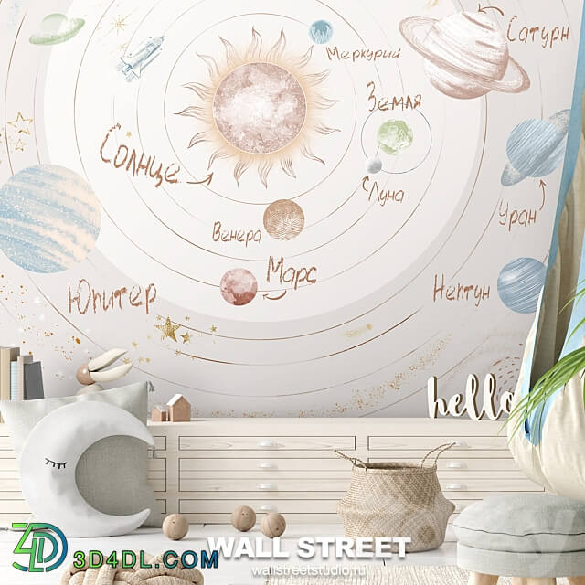 Designer wallpapers COSMOS pack 2 3D Models