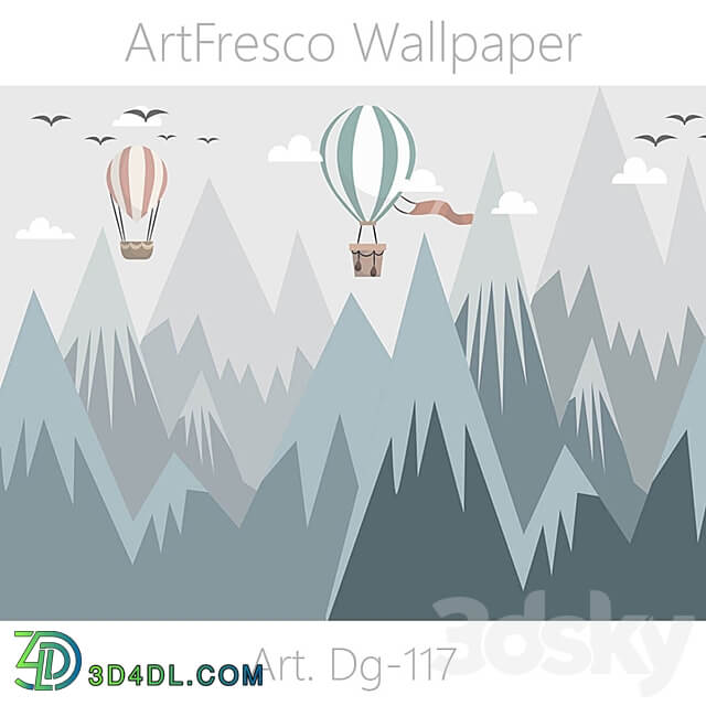 ArtFresco Wallpaper Designer seamless wallpaper Art. Dg 117OM 3D Models