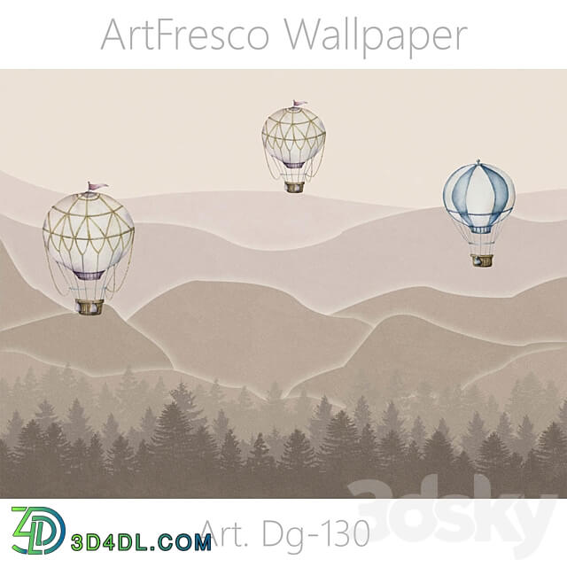 ArtFresco Wallpaper Designer seamless wallpaper Art. Dg 130OM 3D Models