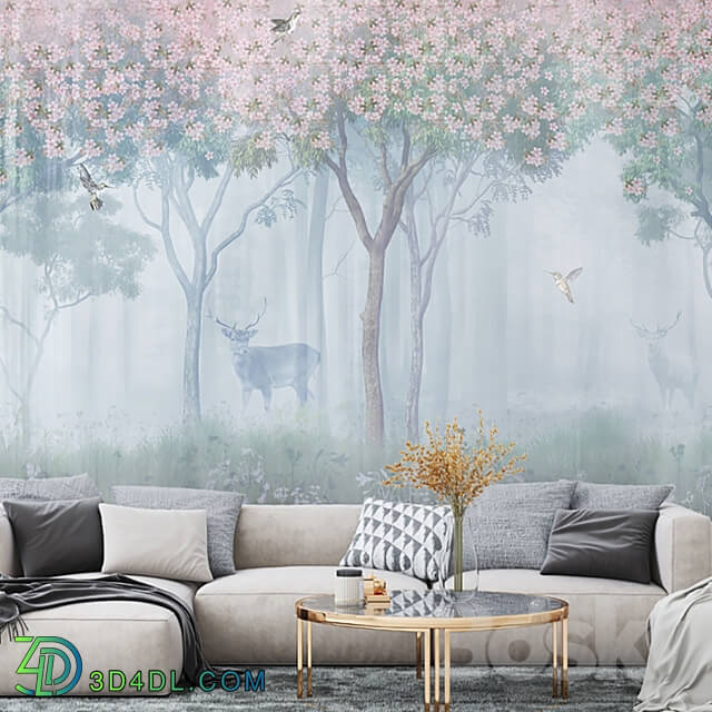 ArtFresco Wallpaper Designer seamless wallpaper Art. Fo 111OM 3D Models