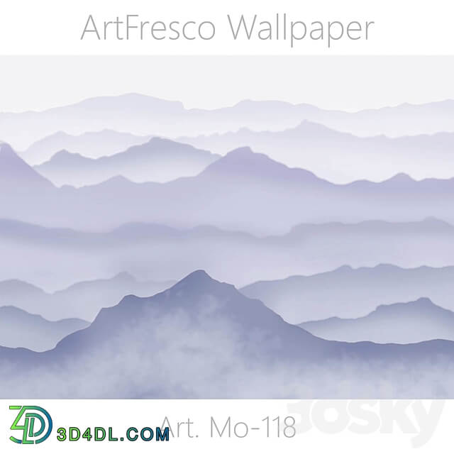 ArtFresco Wallpaper Designer seamless wallpaper Art. Mo 118OM 3D Models