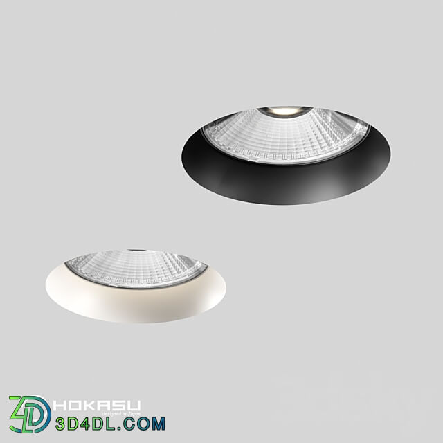 Recessed luminaire HOKASU DOT Edgeless 3D Models