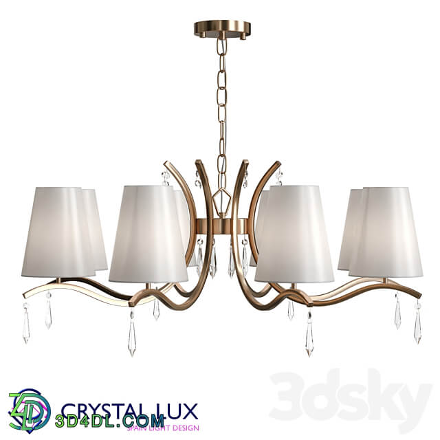 Renata SP8 Gold Pendant light 3D Models