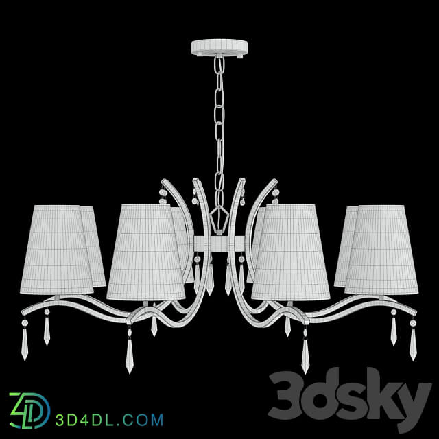 Renata SP8 Gold Pendant light 3D Models