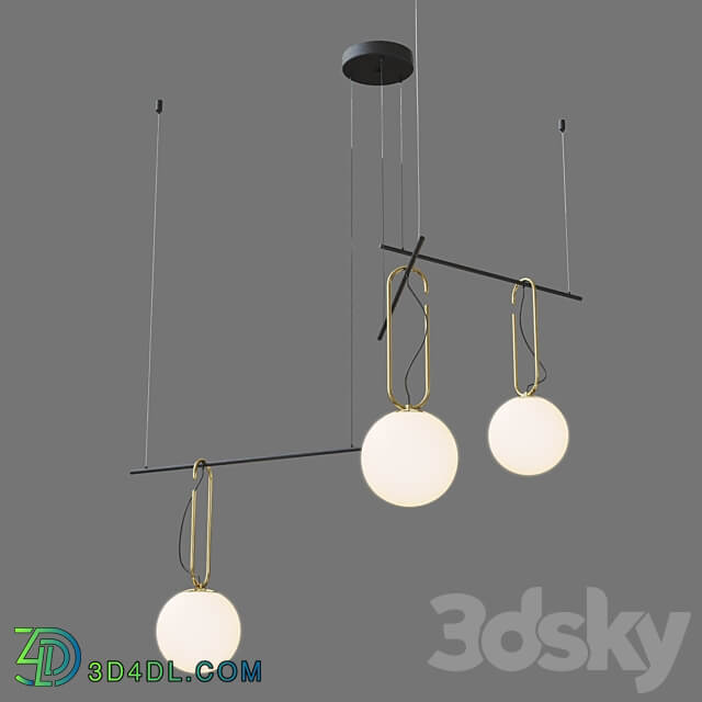 OM Pendant lamp Eurosvet Nicely 3 Pendant light 3D Models