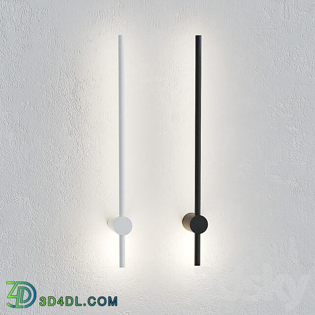 OM LED wall lamp MRL LED 1115 Cane 3D Models