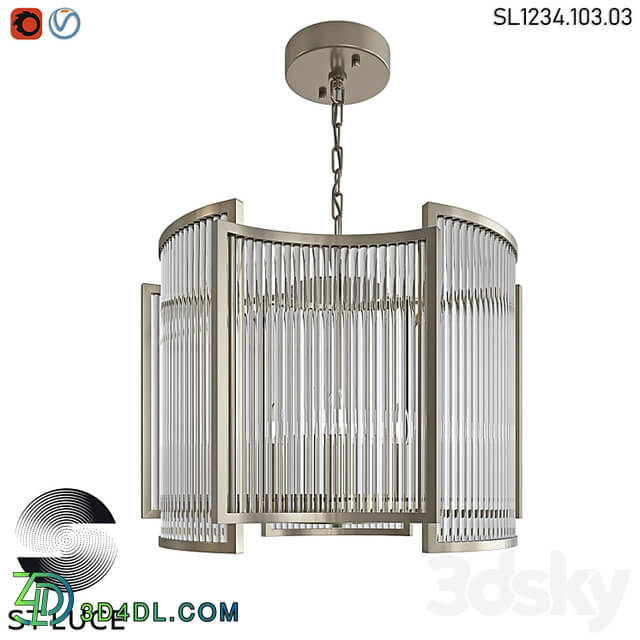 SL1234.103.03 Pendant chandelier ST Luce Nickel/Transparent OM