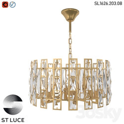 SL1626.203.08 Pendant chandelier ST Luce champagne transparent OM Pendant light 3D Models 