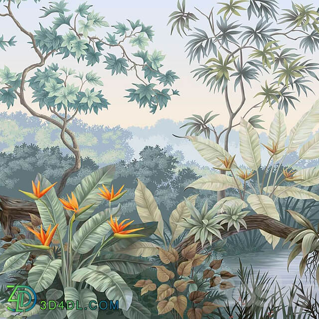 Wallpaper. Collection Tropicalia