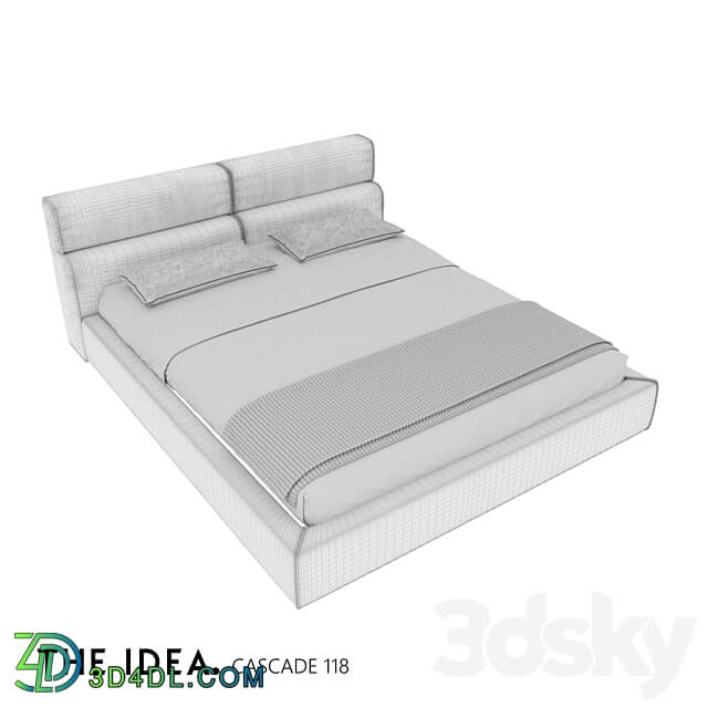 OM THE IDEA bed CASCADE 118 Bed 3D Models