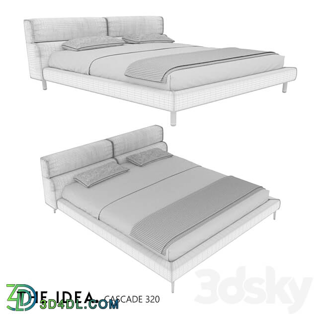 OM THE IDEA bed CASCADE 320 Bed 3D Models