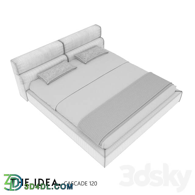 OM THE IDEA bed CASCADE 120 Bed 3D Models