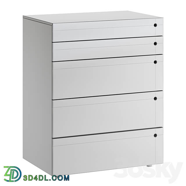 OM High chest of drawers Hobby Alf DaFre Sideboard Chest of drawer 3D Models