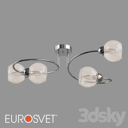 OM Ceiling chandelier with shades Eurosvet 30136 4 Tulia Ceiling lamp 3D Models 