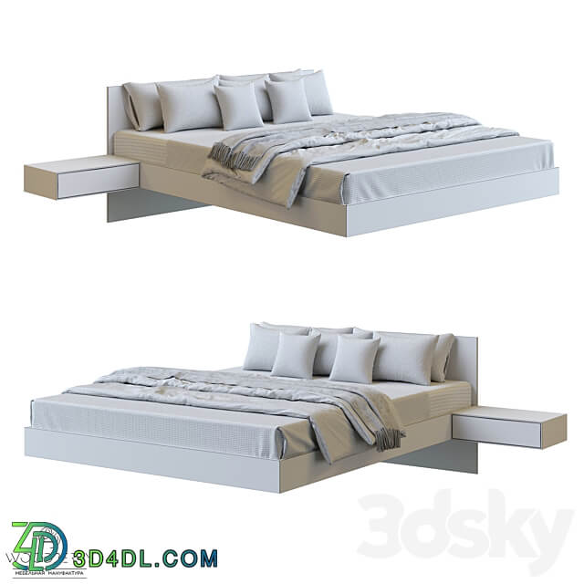 Lake Floating Bed Bed 3D Models