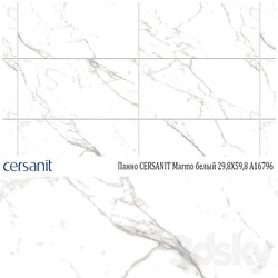 Panel СERSANIT Marmo white 29 8X59 8 A16796 3D Models 