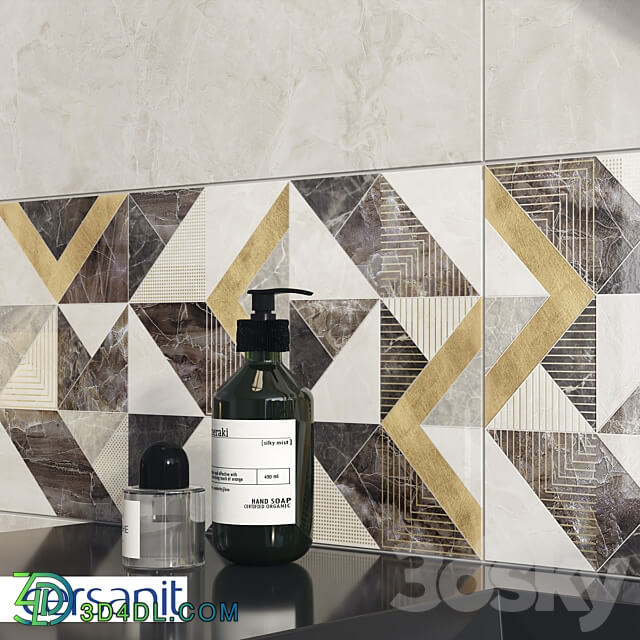 Wall insert CERSANIT Landscape multicolor 29 8X59 8 A16781 3D Models