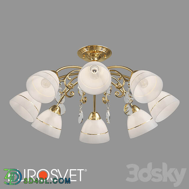 OM Ceiling chandelier with shades Eurosvet 30156/8 Camilla