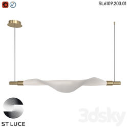 SL6109.203.01 Pendant lamp ST Luce Golden White LED OM Pendant light 3D Models 