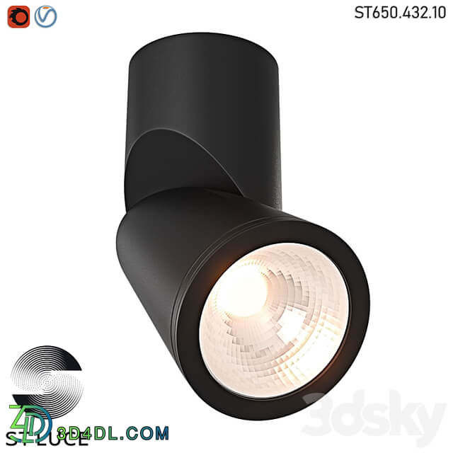 ST650.432.10 Ceiling lamp Black LED OM