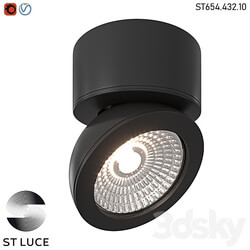 ST654.432.10 Ceiling lamp Black LED OM 3D Models 