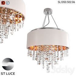 SL1350.502.06 Ceiling lamp ST Luce Chrome/White, Golden OM 