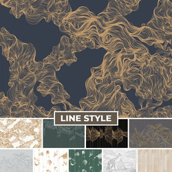 Wallpaper. Collection Line Style 