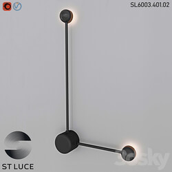 SL6003.401.02 Wall lamp ST Luce Black OM 