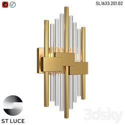 SL1633.201.02 Wall lamp ST Luce Matt gold/Clear OM 