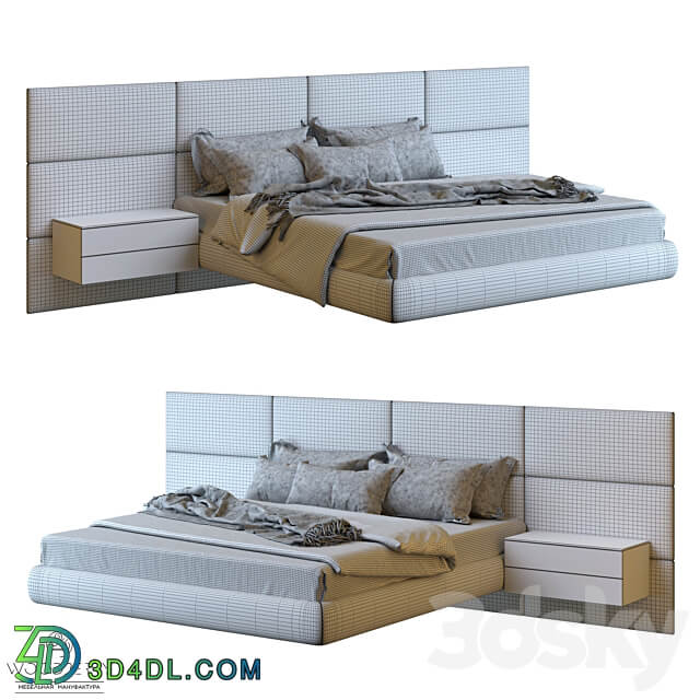 Signature Floating Bed Bed 3D Models