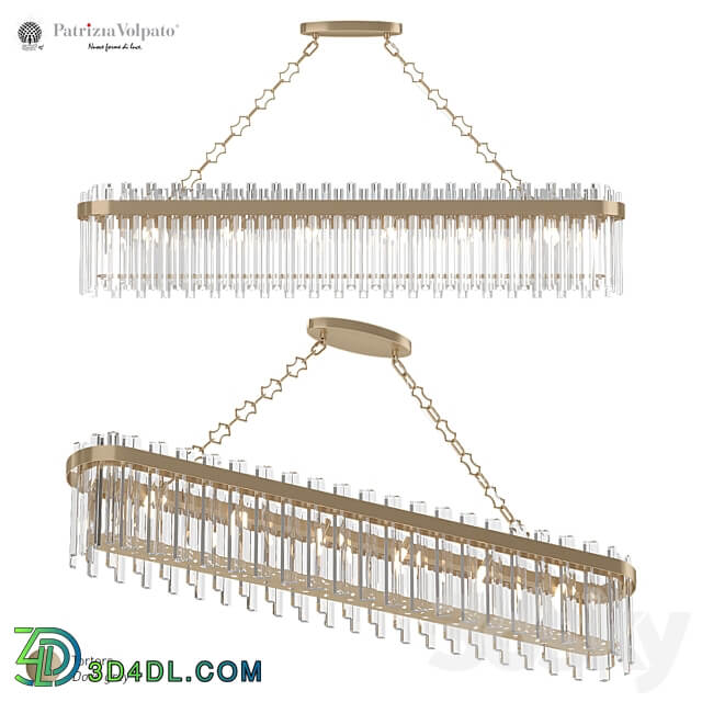 Pendant chandelier Patrizia Volpato Riflessi by Cristalli 7210 160 Pendant light 3D Models