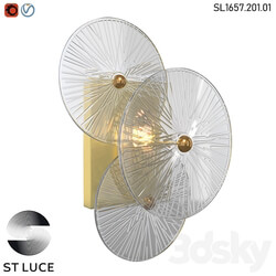 SL1657.201.01 Sconce ST Luce Gold Transparent OM 3D Models 