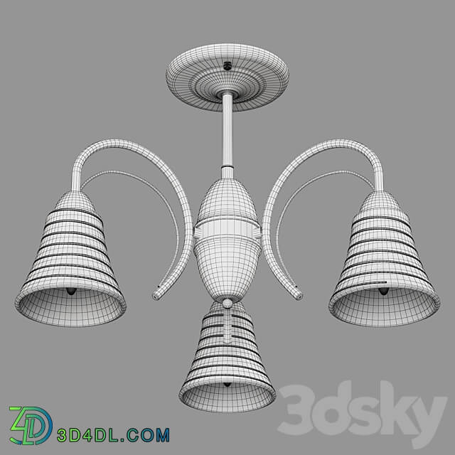 OM Ceiling chandelier Eurosvet 30173 3 Dana Pendant light 3D Models