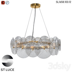 SL1658.103.12 Pendant chandelier ST Luce Chrome/Transparent White OM 