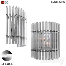 SL1656.101.02 Sconce ST Luce Nickel Clear OM 3D Models 