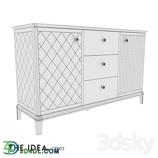 OM THE IDEA chest of drawers CRYSTAL 003 Sideboard Chest of drawer 3D Models