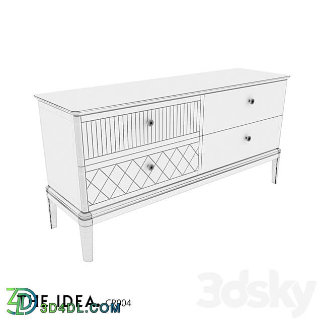 OM THE IDEA chest of drawers CRYSTAL 004 Sideboard Chest of drawer 3D Models