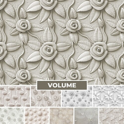 Wallpaper. Collection Volume 3D Models 