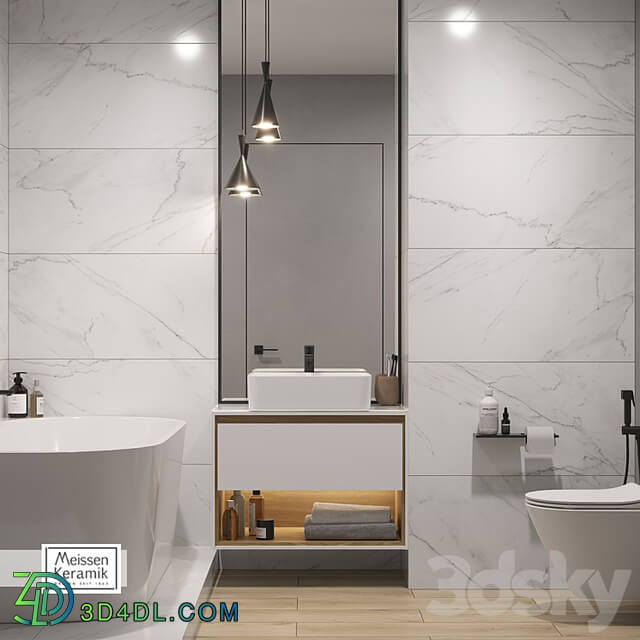 Meissen Keramik Dream porcelain tile white rectified 44,8x89,8 A16665