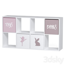 Children&#39;s rack with storage boxes 